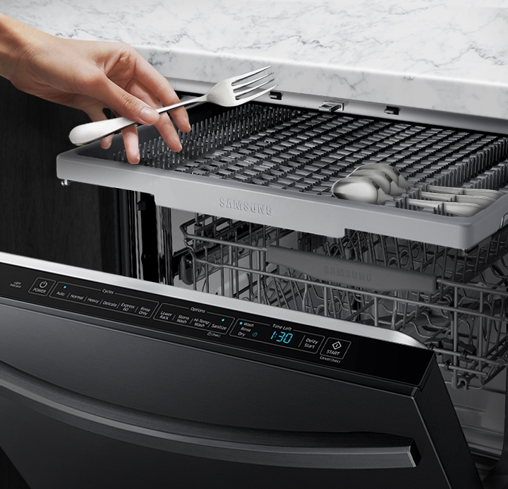 Samsung DW80T5040US/AC 24" Hidden Touch Control 51 dBA Dishwasher Wi