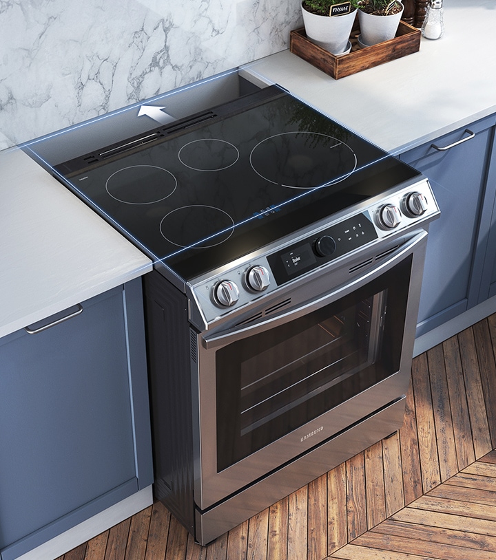 Samsung NE63BB891112AC 30" 6.3 Cu. Ft. Smart Induction Slidein True