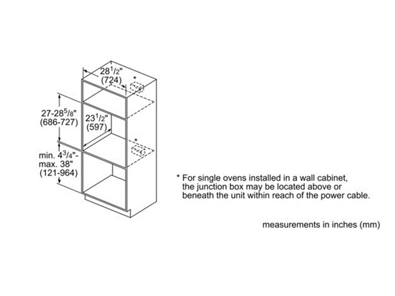 30" Bosch 4.6 Cu. Ft. Benchmark Series Single Wall Oven With Left Swing Door In Stainless Steel - HBLP451LUC