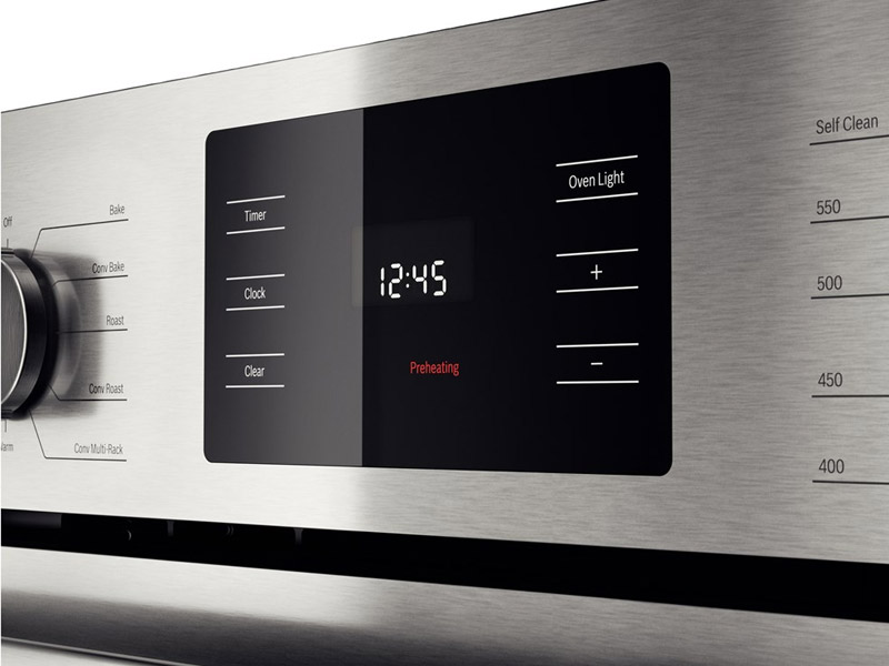 30" Bosch 4.6 Cu. Ft. 500 Series Single Wall Oven In Stainless Steel - HBL5451UC