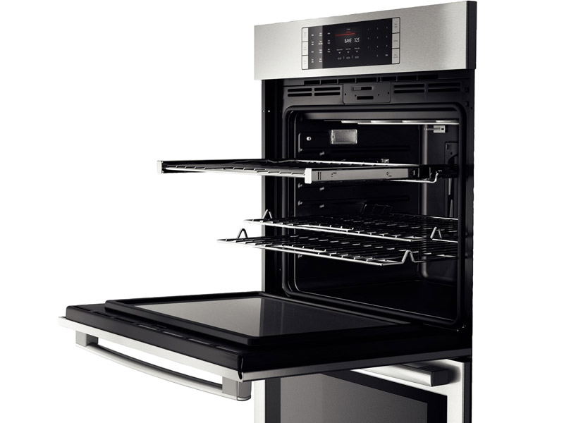 30" Bosch Benchmark  Series Double Wall Oven In Stainless Steel - HBLP651UC