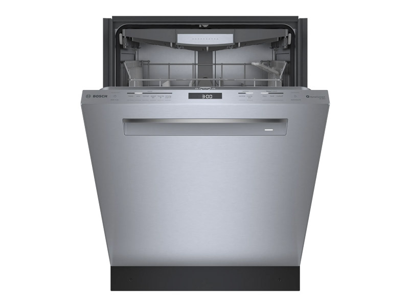 24" Bosch 800 Series 42 dBA Dishwasher with Flexible 3rd Rack in Stainless Steel - SHP78CM5N