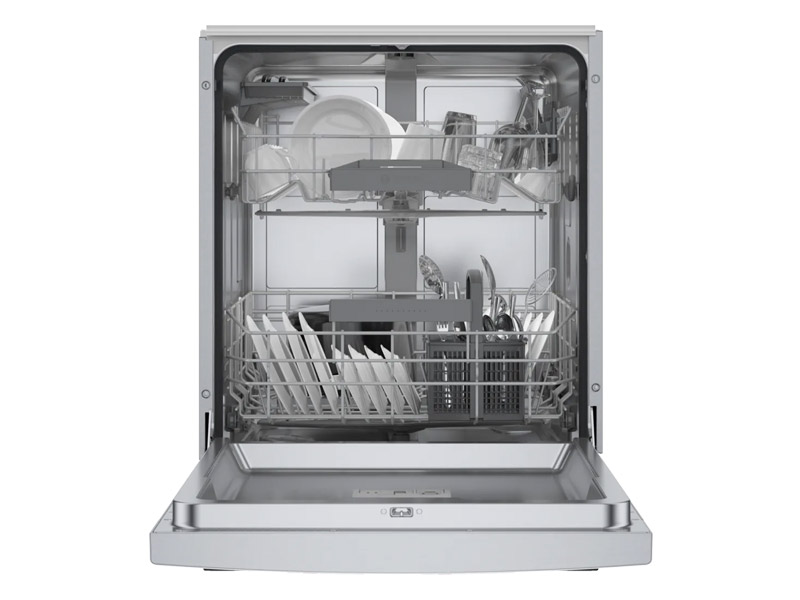 24" Bosch 300 Series Recessed Handle Dishwasher in Stainless Steel - SGE53C55UC