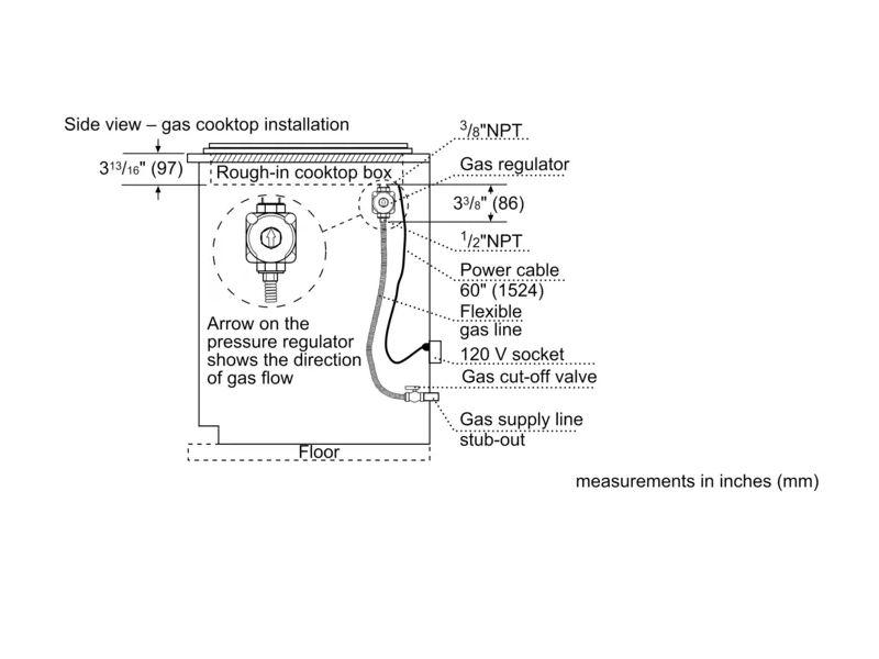 37" Bosch 800 Series Gas Cooktop With 5 Burner - NGM8646UC
