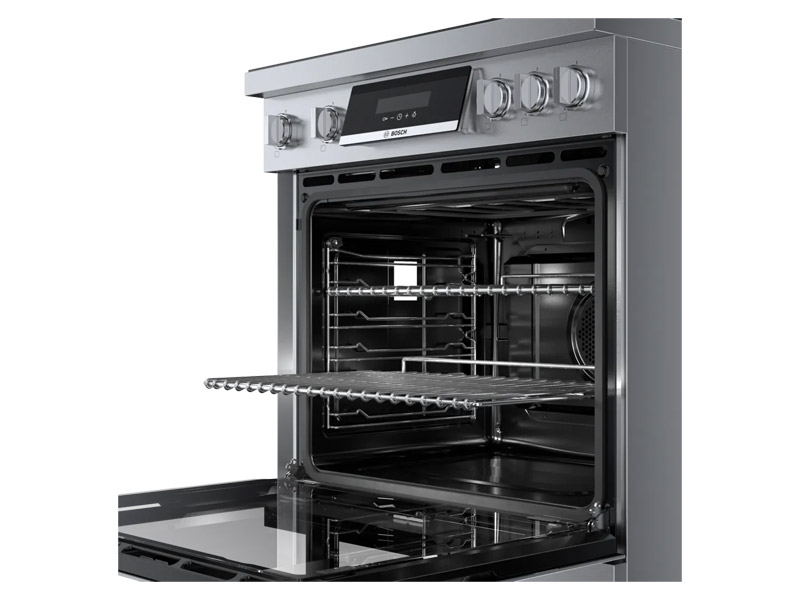 30" Bosch 800 Series Industrial Style Induction Range in Stainless Steel - HIS8055C