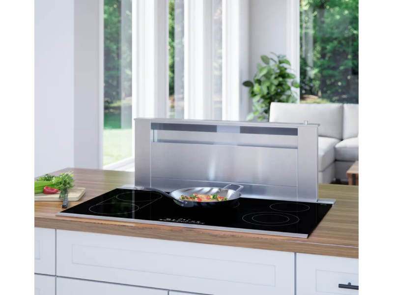 36" Bosch 800 Series Electric Cooktop in Black Surface Mount Without Frame - NET8669SUC