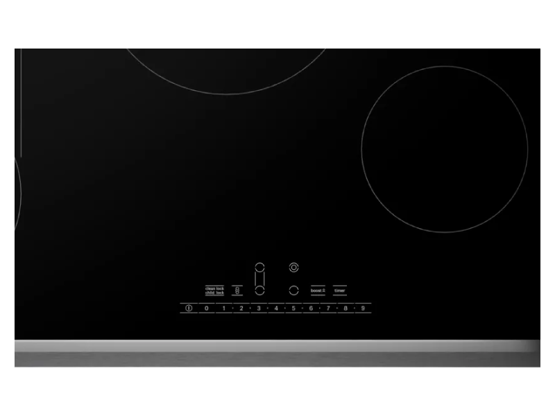 30" Bosch 800 Series Electric Cooktop in Black Surface Mount with Frame - NET8069SUC