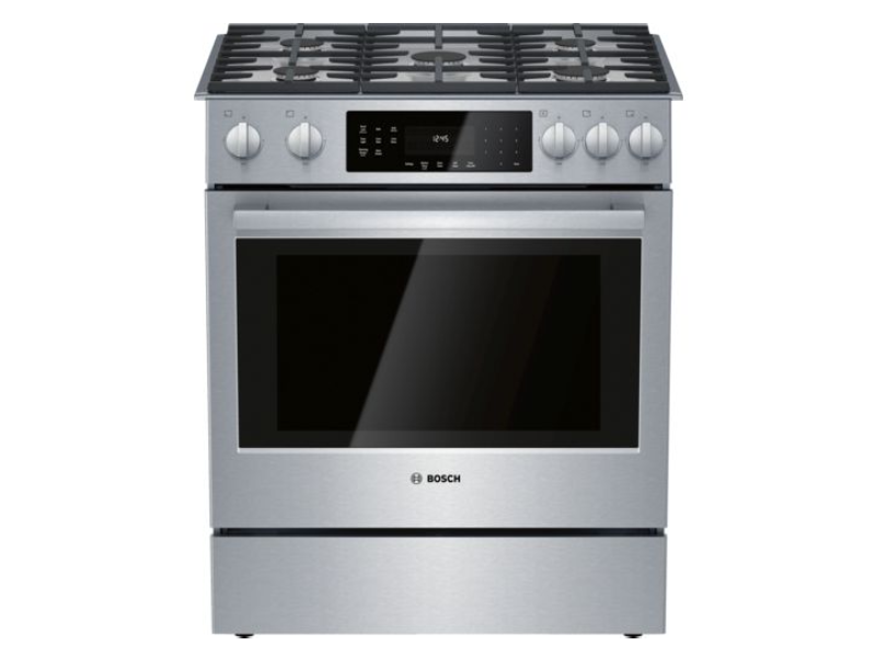 30" Bosch 800 Series Gas Slide-in Range in Stainless steel - HGI8056UC