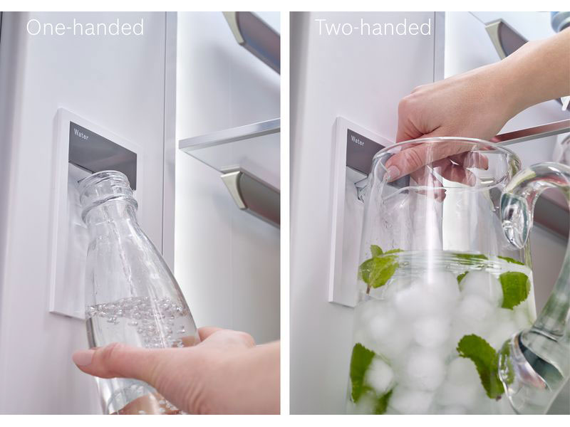 36" Bosch 21 Cu. Ft. 800 Series French Door Bottom Mount Inox-easyclean - B36CL80ENS