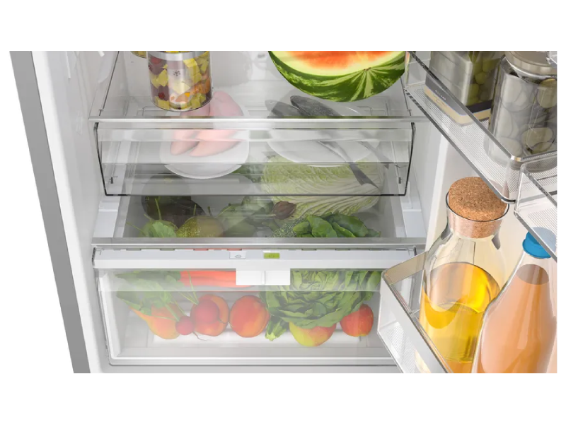 24" Bosch Freestanding 2-Door Bottom Mount Counter Depth Refrigerator with Ice Maker - B24CB80ESS