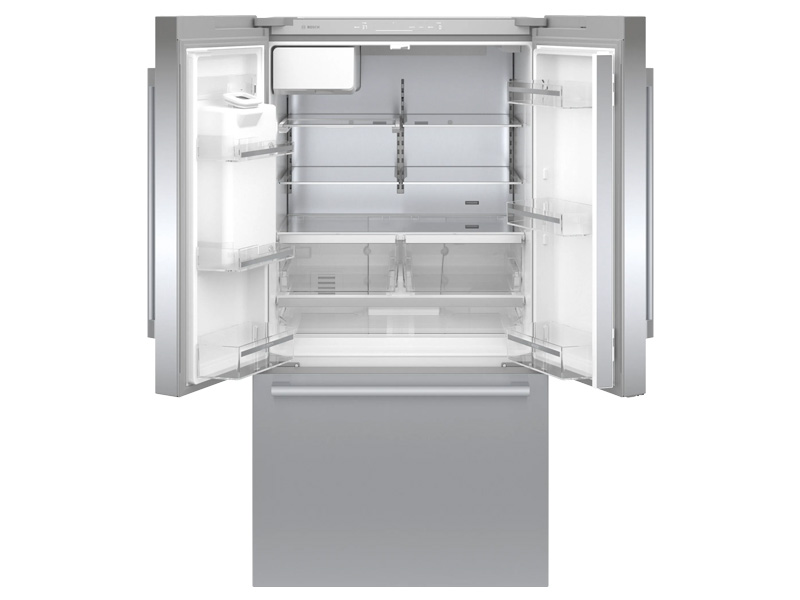 36" Bosch 500 Series French Door Refrigerator Bottom Mount with Easy Clean - B36FD50SNS