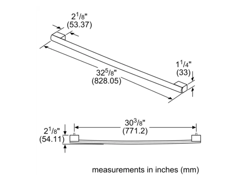 Bosch Handle for Single Door Refrigeration - B36HNDL800