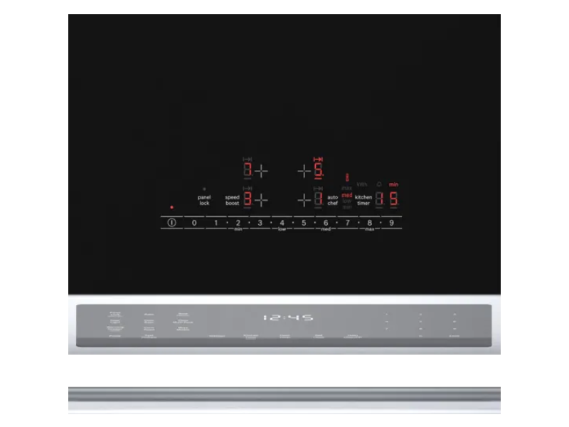 30" Bosch 800 Series Induction Slide-in Range in Stainless Steel - HII8057C