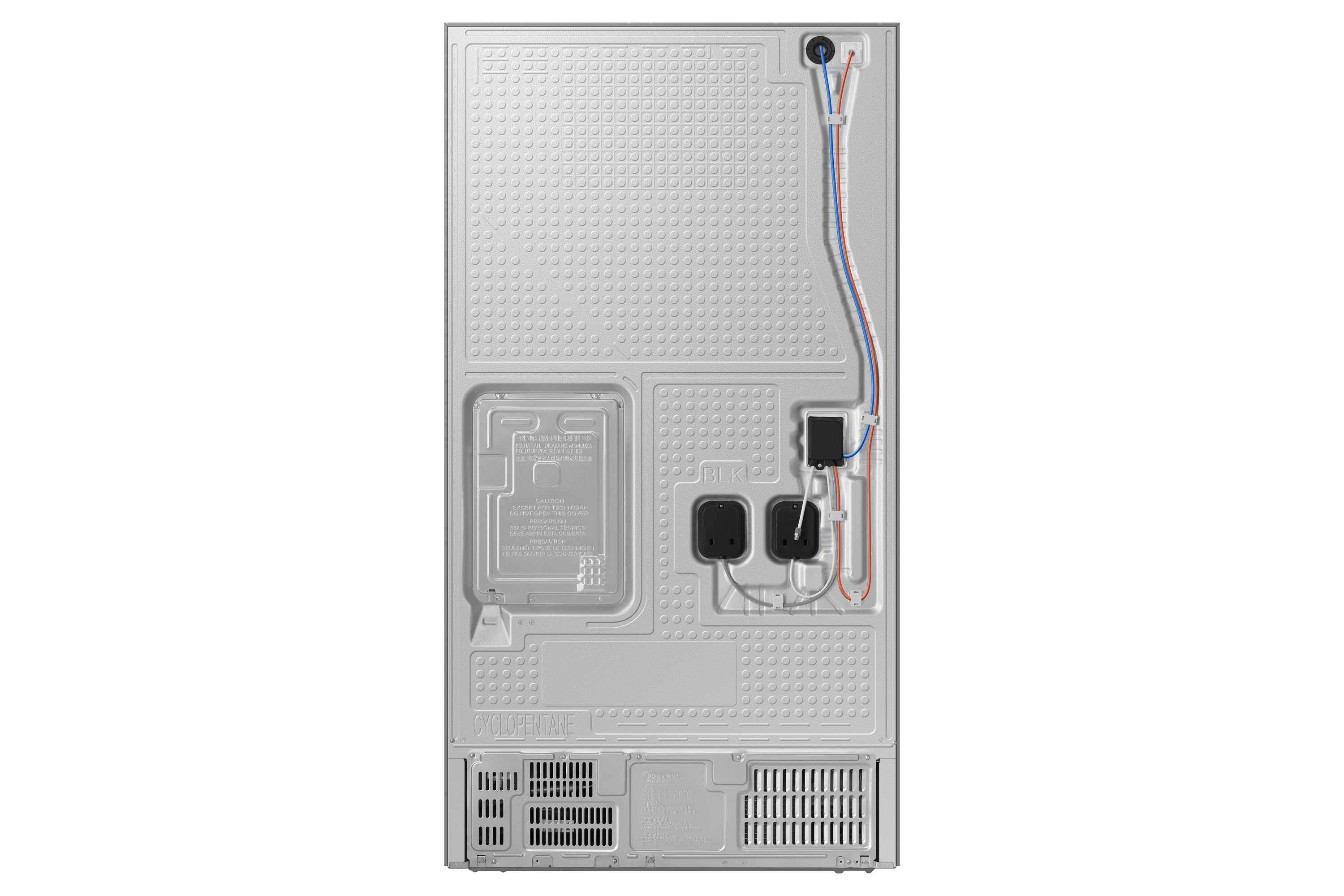 36" Samsung 3-Door French Door Refrigerator with Family Hub and External Ice and Water Dispenser in Stainless Steel - RF32CG5900SRAC