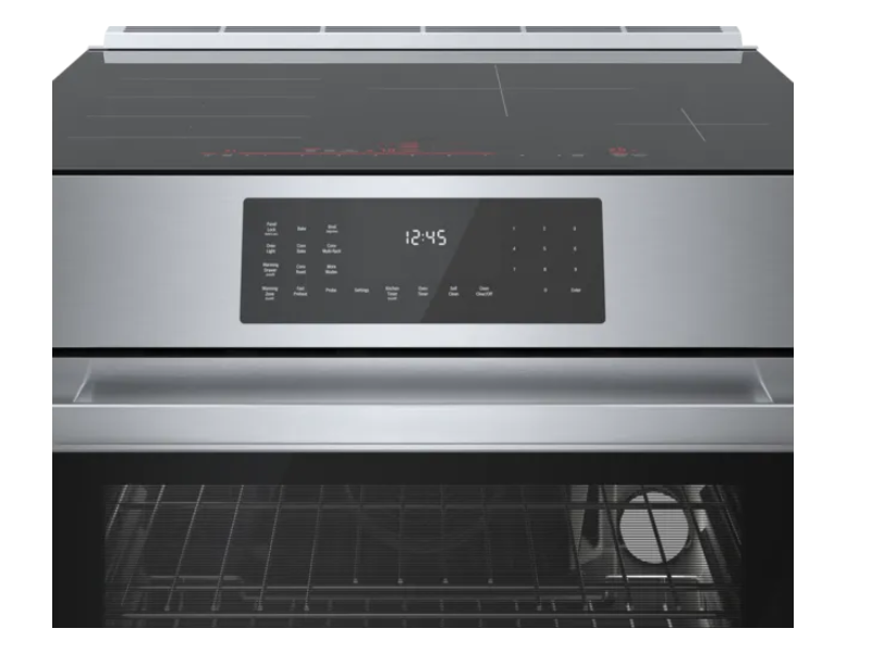30" Bosch Benchmark Induction Slide-in Range in Stainless Steel - HIIP057C