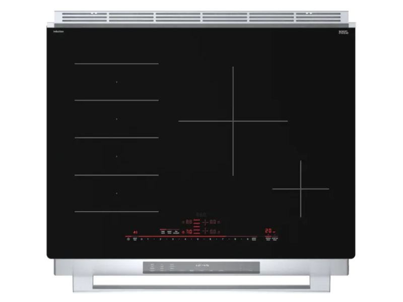 30" Bosch Benchmark Induction Slide-in Range in Stainless Steel - HIIP057C