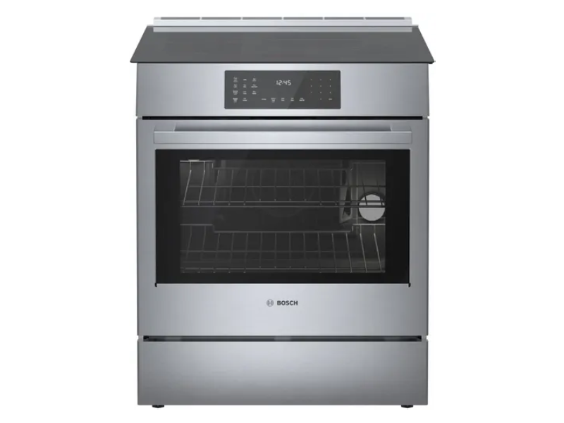 30" Bosch Benchmark Induction Slide-in Range in Stainless Steel - HIIP057C