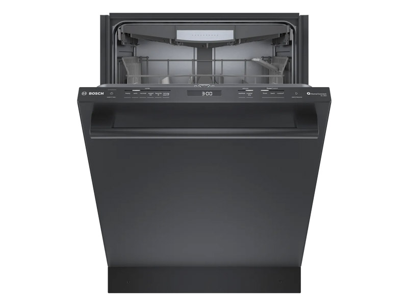 24" Bosch 800 Series Bar Handle 42 dBA Dishwasher in Black Stainless Steel - SHX78CM4N