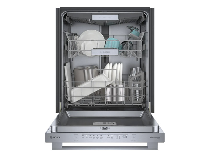 24" Bosch 500 Series Bar Handle 44 dBA Dishwasher in Stainless Steel - SHX65CM5N