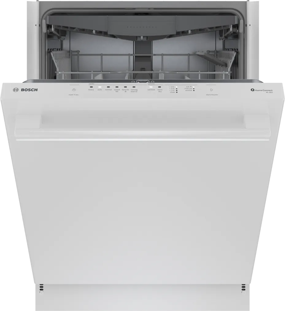 24" Bosch 100 Series Bar Handle Premium Dishwasher in White - SHX5AEM2N