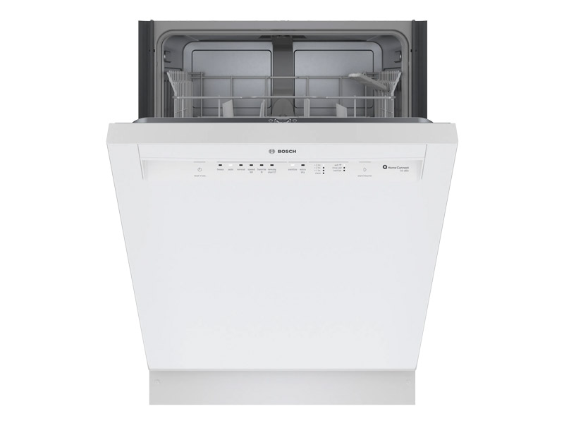 24" Bosch 100 Series 50 dBA Dishwasher in White - SHE3AEM2N