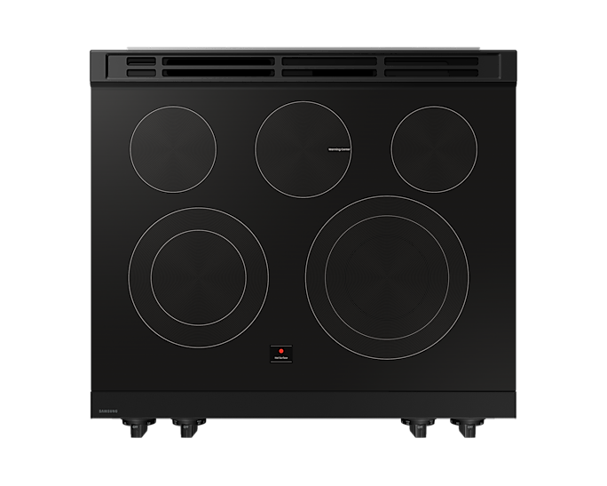 30" Samsung 6.3 Cu. Ft. Fan Convection Electric Slide-in Air Fry Range - NSE6DG8300SRAC