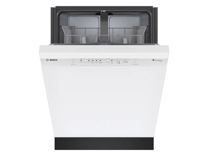 24" Bosch 300 Series Dishwasher in White - SHE41CM2N