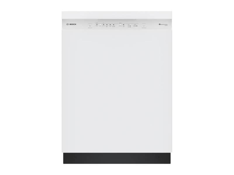 24" Bosch 300 Series Dishwasher in White - SHE41CM2N