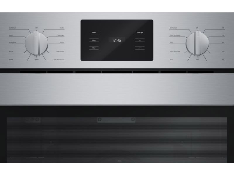 30" Bosch 500 Series Single Wall Oven Right SideOpening Door in Stainless Steel - HBL5455RUC