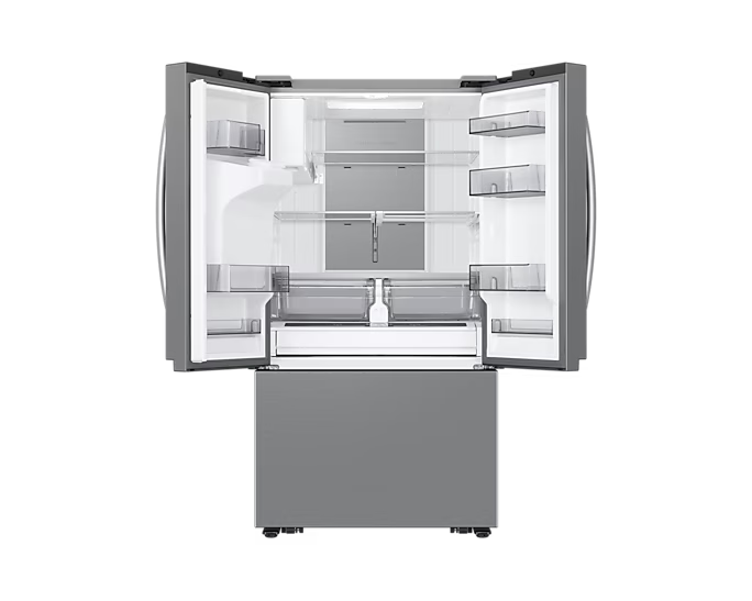 36" Samsung 30.5 Cu. Ft. French 3 Door Refrigerator with External Ice and Water Dispenser - RF32CG5400SRAA