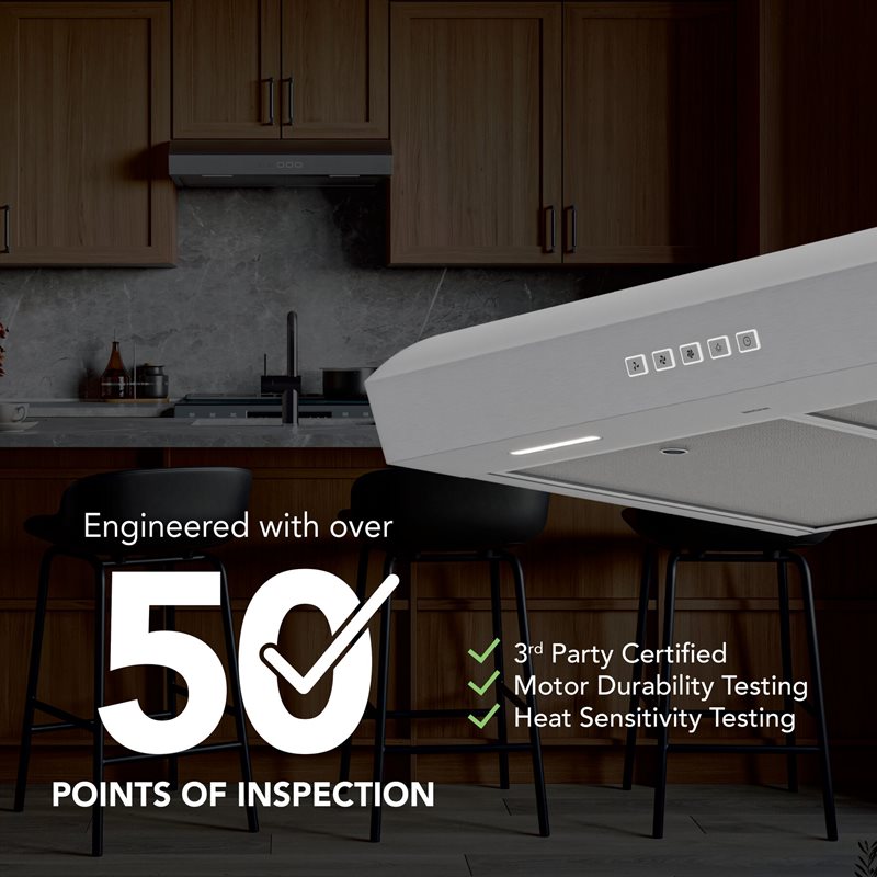 30" Broan Under Cabinet Range Hood in Stainless Steel - MTR2303SS