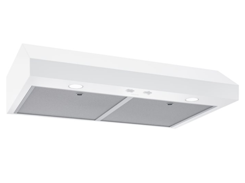 24" Broan Glacier Series Under Cabinet Range Hood in White - GLA1243WW