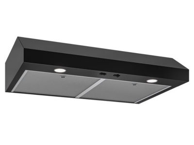42" Broan Glacier Series Under Cabinet Range Hood in Black - GLA1423BL