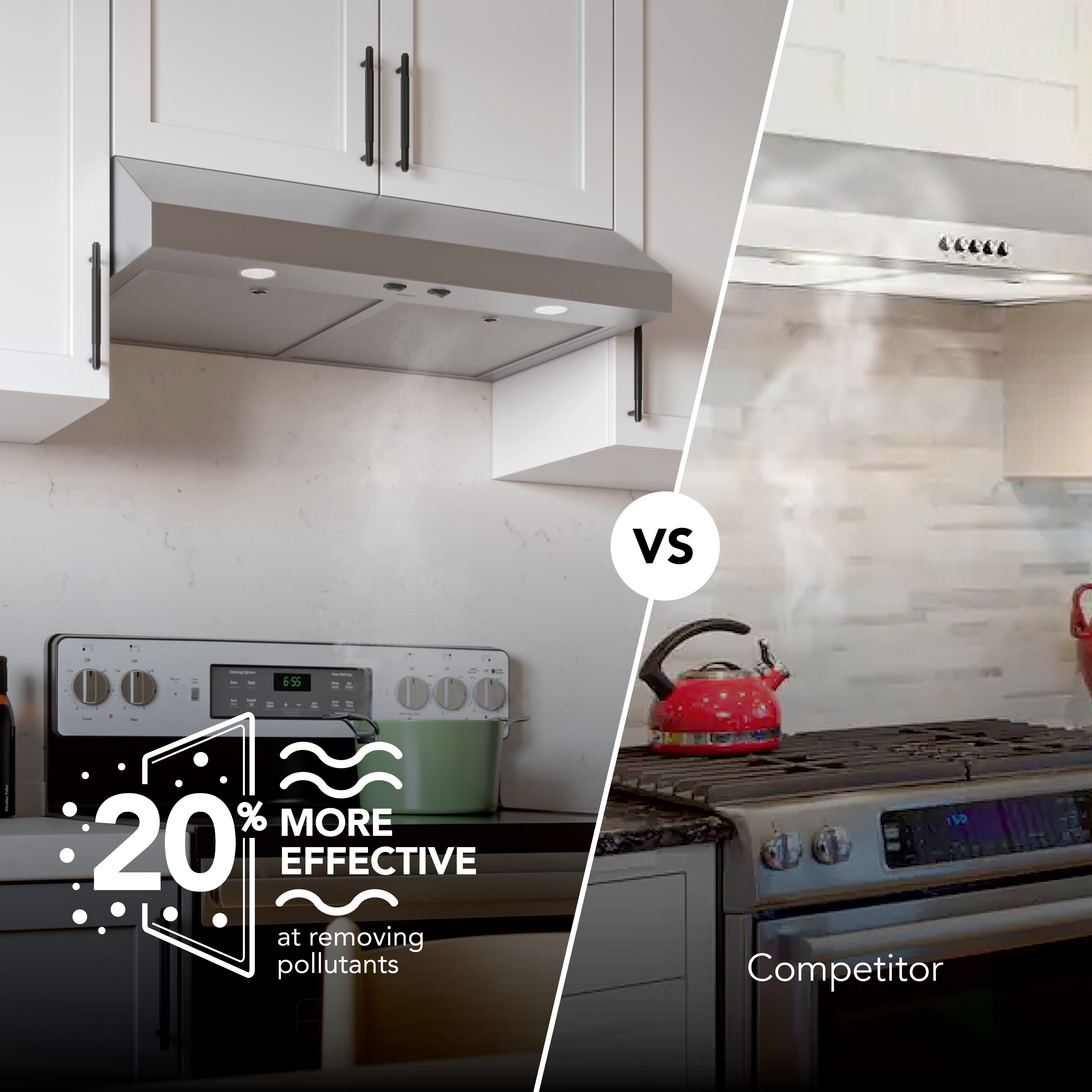 42" Broan Glacier Series Under Cabinet Range Hood in Stainless Steel - GLA1423SS