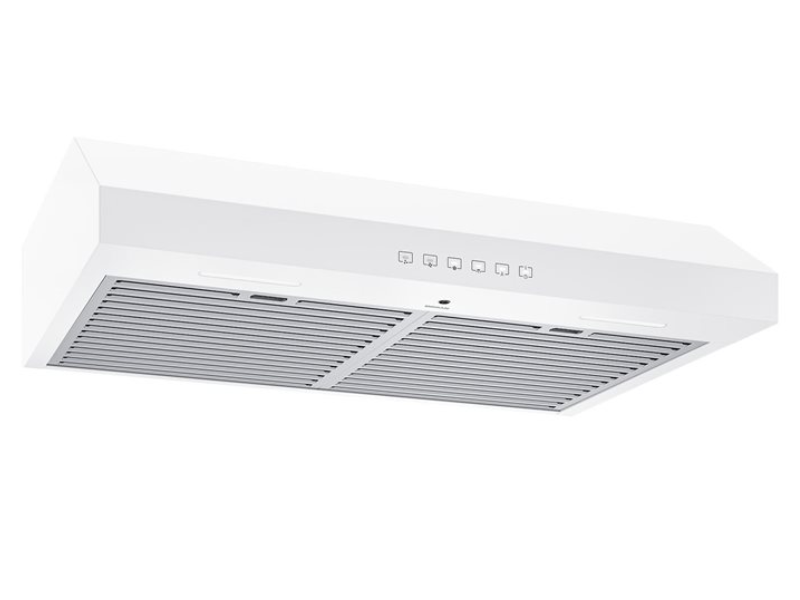 30" Broan Glacier Series Under Cabinet Range Hood in White - GLA3304WW