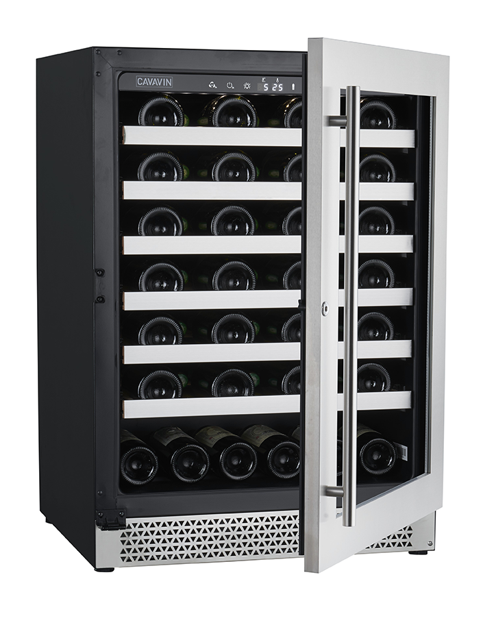 24" Cavavin Vinoa Collection Built-In Or Freestanding Wine Cellar With Anti UV Door - V-048WSZ