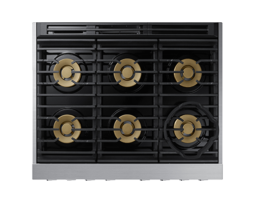 36" Dacor Freestanding Dual Fuel Smart Steam Range  - DOP36T86DLS/DA