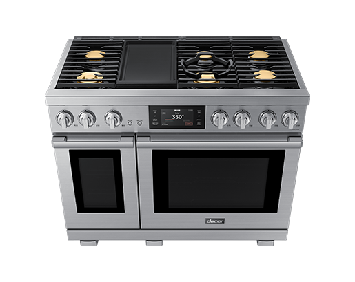 48" Dacor Transitional Series Dual-Fuel Freestanding Steam Range - DOP48T963DS