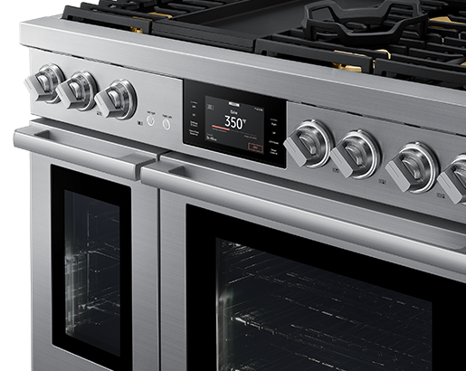 48" Dacor Transitional Series Dual-Fuel Freestanding Steam Range - DOP48T963DS