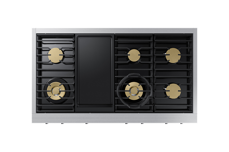 48" Dacor Transitional Natural Gas Rangetop With Griddle in Silver Stainless - DTT48T963GS/DA