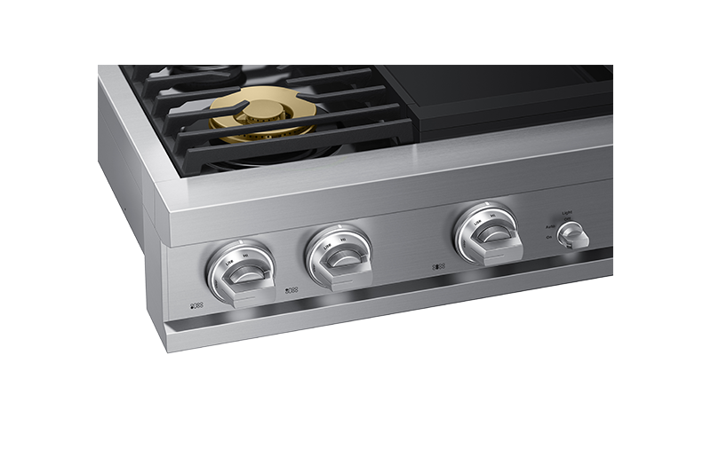 48" Dacor Transitional Natural Gas Rangetop With Griddle in Graphite Stainless - DTT48T963GM/DA