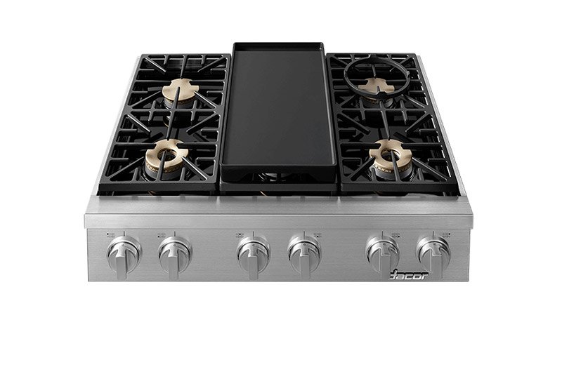 36" Dacor Natural Gas Rangetops - HRTP366S/NG
