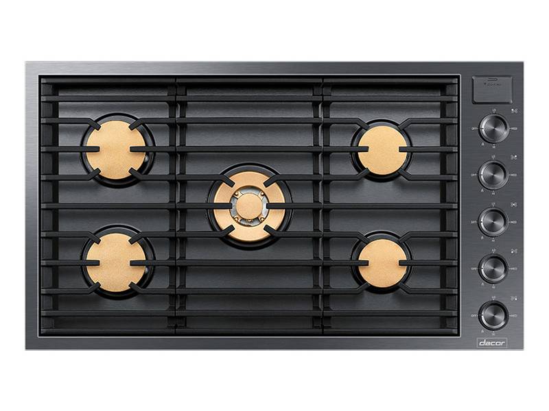 36" Dacor Contemporary Series Natural Gas Cooktop - DTG36M955FM