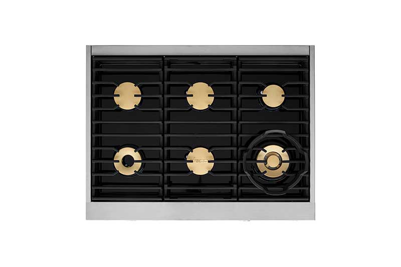 36" Dacor Modernist Series Smart Natural Gas Rangetop with 6 Sealed Burners - DTT36M876LS