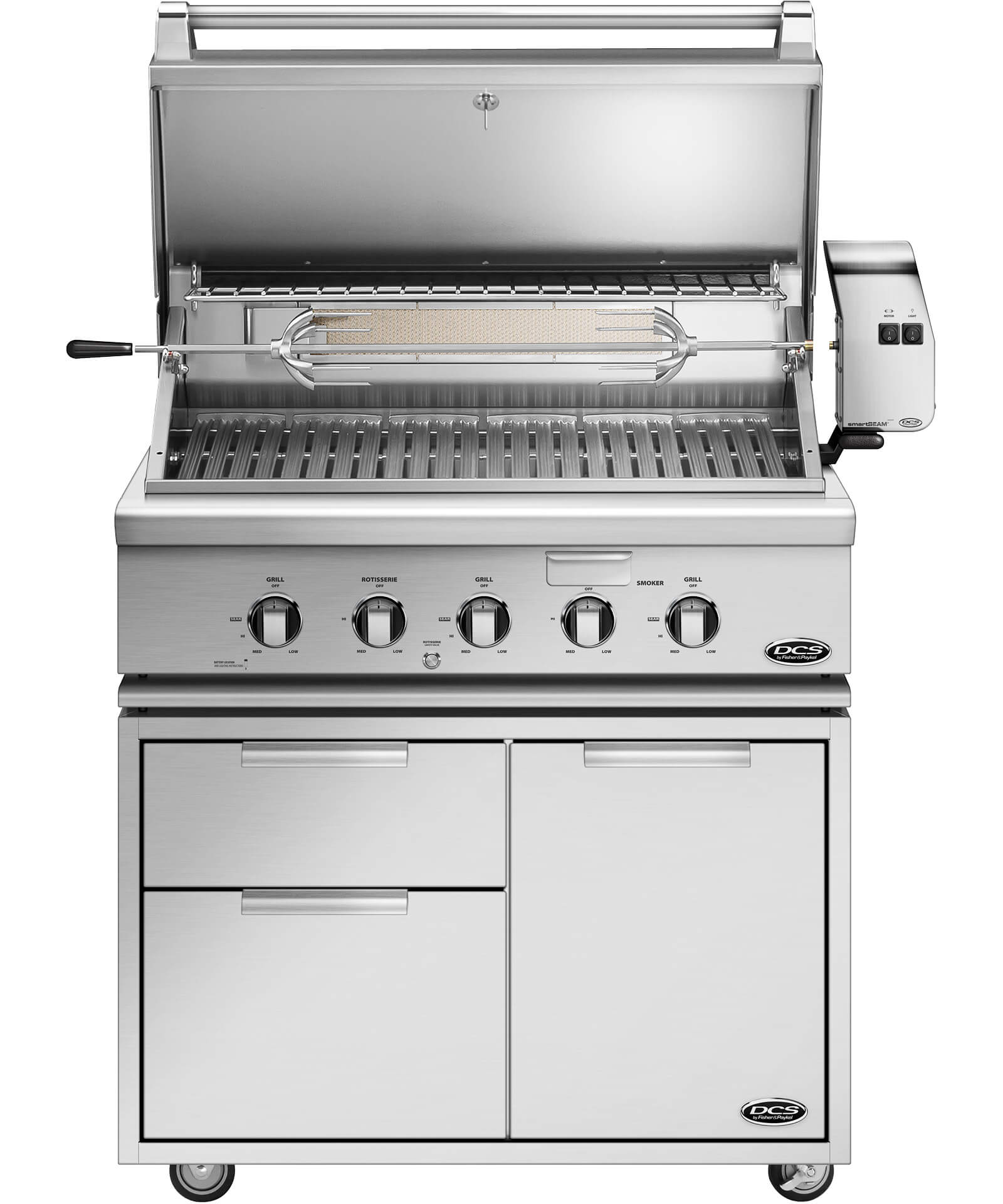 36" DCS Traditional Grill with Rotisserie - BH1-36R-N