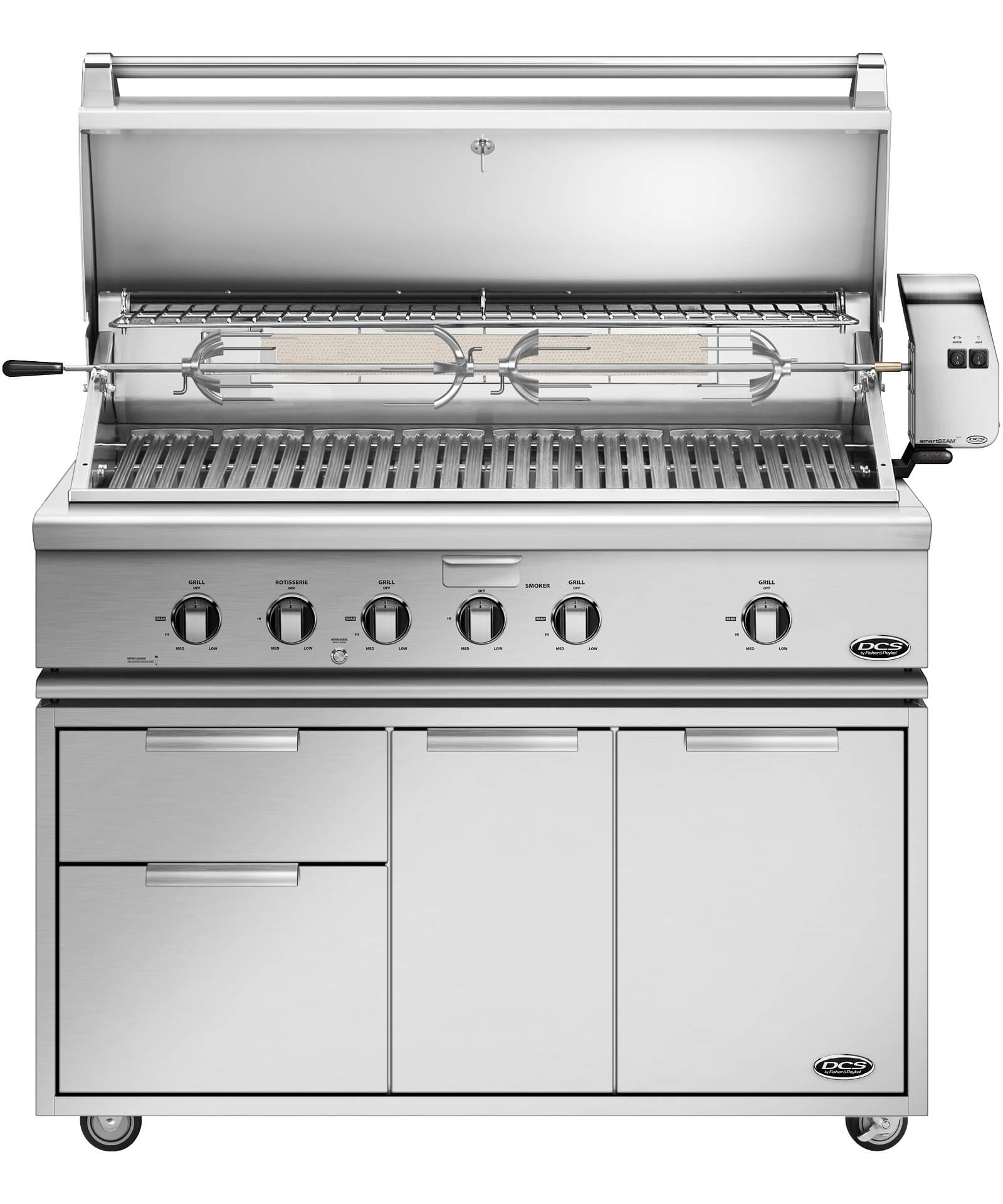 48" DCS Traditional Grill with Rotisserie - BH1-48R-L