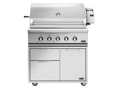 36" DCS Traditional Grill with Rotisserie - BH1-36R-L