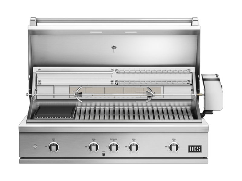 48" DCS Series 9 Built-in Liquide Propane Grill with Infrared Sear Burner in Stainless Steel - BE1-48RCI-L