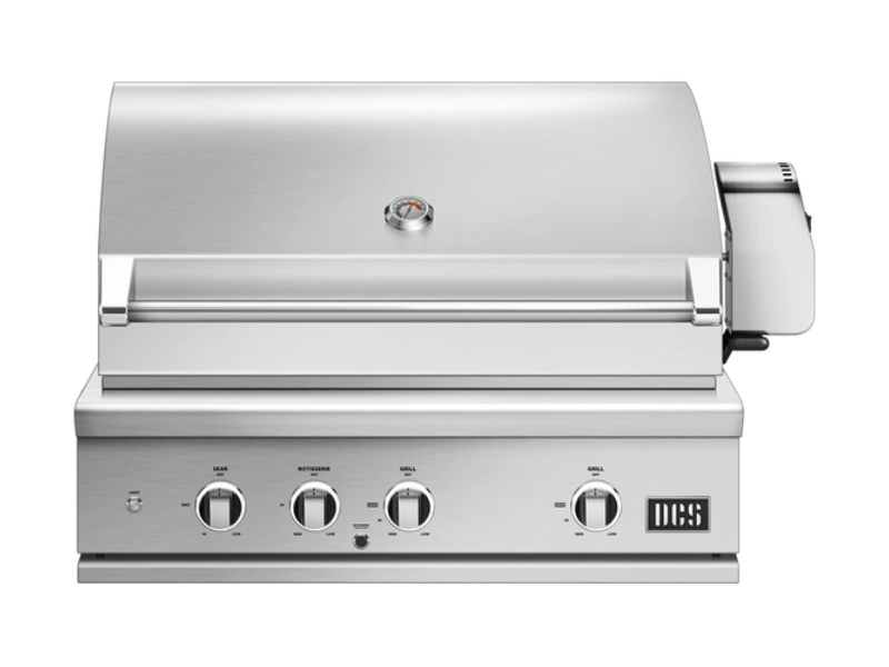 36" DCS Built-in Natural Gas Grill with Infrared Sear Burner in Stainless Steel - BE1-36RCI-N