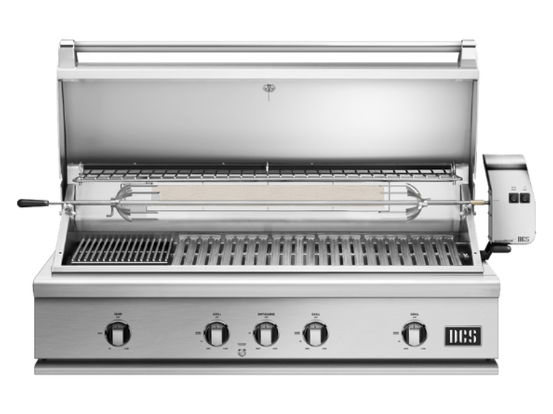 48" DCS Series 7 Built-in Natural Gas Grill with Infrared Sear Burner in Stainless Steel - BH1-48RI-N